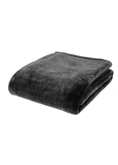 Catherine Lansfield Extra Large Raschel Velvet Touch Blanket Throw (200x240cm)