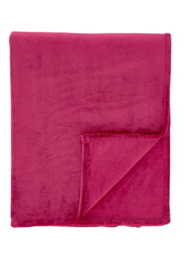 Catherine Lansfield Extra Large Raschel Velvet Touch Blanket Throw (200x240cm)