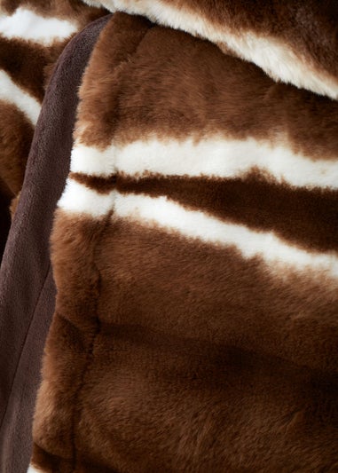 Catherine Lansfield Flint Cosy Faux Fur Blanket Throw (130x170 cm)