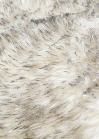 Catherine Lansfield Arctic Fox Cosy Faux Fur Blanket Throw (130x170cm)