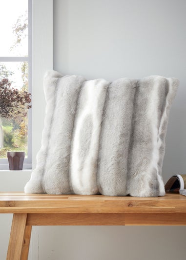 Catherine Lansfield Flint Cosy Faux Fur Cushion (45x45cm)