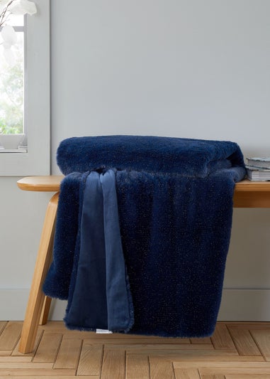 Catherine Lansfield Cosy Glamour Fur Blanket Throw (130x170 cm)