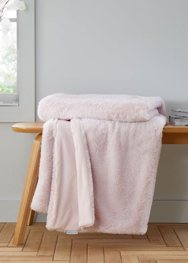 Catherine Lansfield Cosy Glamour Fur Blanket Throw (130x170 cm)