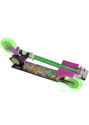 Ninja Turtles Folding Inline Scooter With Light Up Wheels