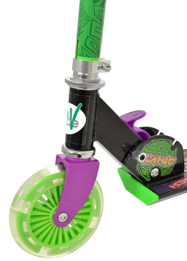 Ninja Turtles Folding Inline Scooter With Light Up Wheels