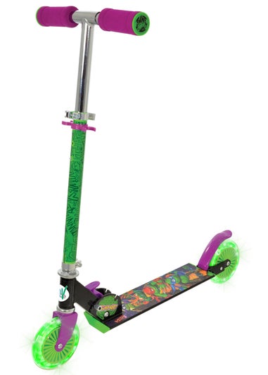 Ninja Turtles Folding Inline Scooter With Light Up Wheels