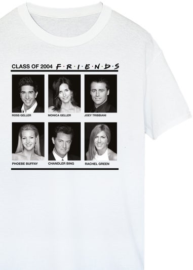 Friends Class of 2004 White Boyfriend Fit T-Shirt