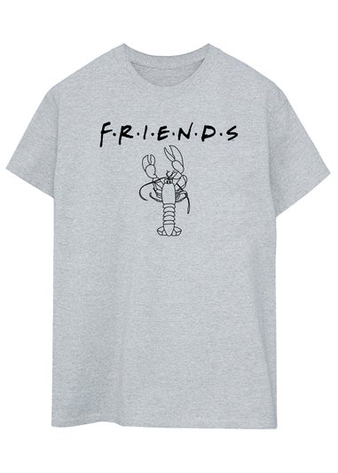 Friends Lobster Heather Grey Boyfriend Fit T-Shirt