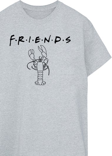 Friends Lobster Heather Grey Boyfriend Fit T-Shirt