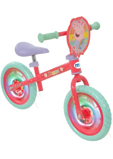 Peppa Pig Balance Bike With Light Up Wheels (12")