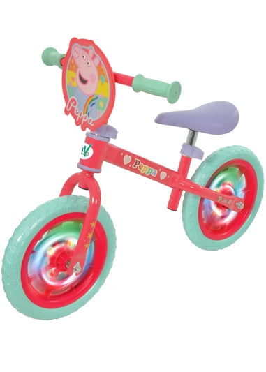 Peppa Pig Balance Bike With Light Up Wheels (12")