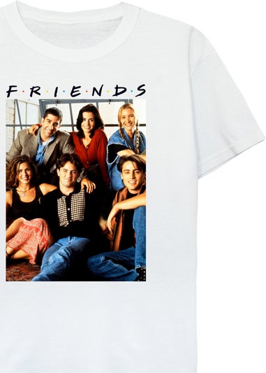 Friends Group Photo Kids White T-Shirt (3-13 Years)