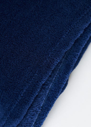 BHS Microfleece Navy Throw (140 x 180cm)