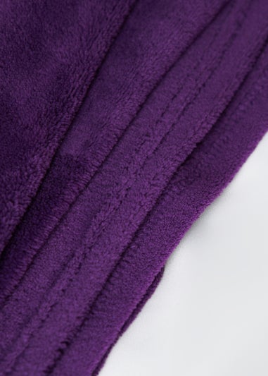 BHS Microfleece Plum Throw (140 x 180cm)