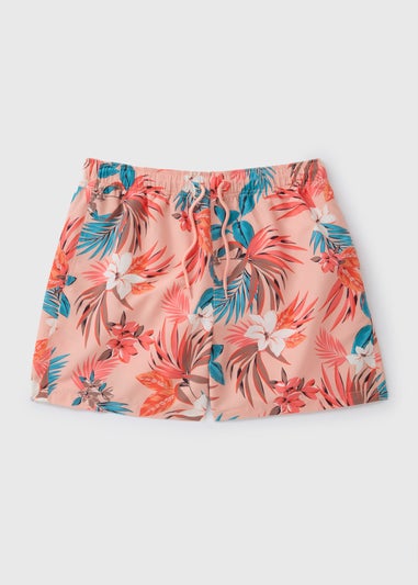 Coral Tropical Swim Shorts