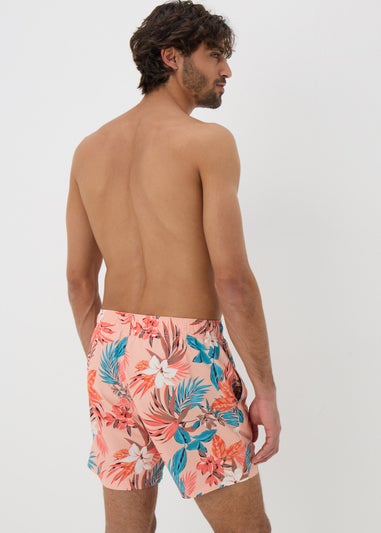 Coral Tropical Swim Shorts