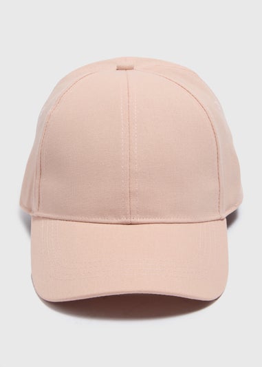 Pink Linen Blend Cap