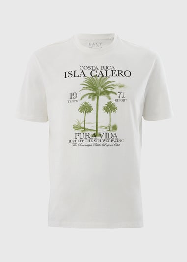 White Costa Rica Palm T-Shirt