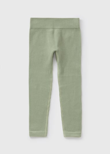 Girls Sage Green Seamless Leggings (7-15yrs)