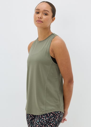 Souluxe Khaki Vest Top