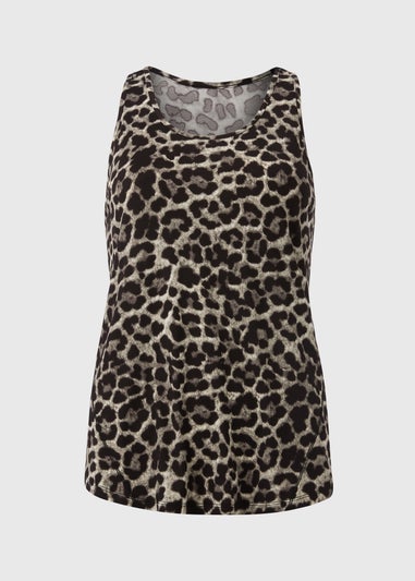 Souluxe Brown Leopard Vest Top