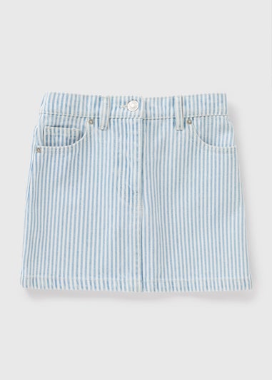 Girls Blue Stripe Skirt (7-15yrs)