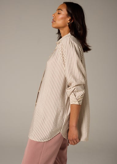 Et Vous Pink Stripe Raglan Shirt