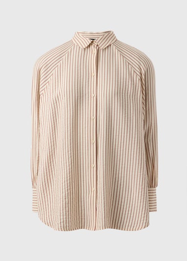 Et Vous Pink Stripe Raglan Shirt