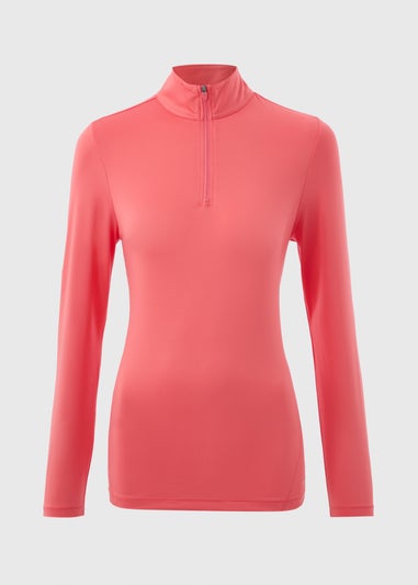 Souluxe Coral Half Zip Top