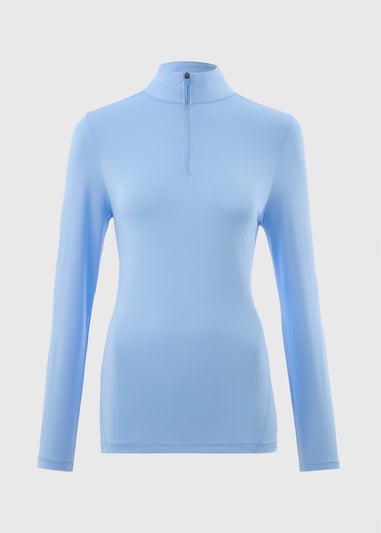 Souluxe Blue Half Zip Top