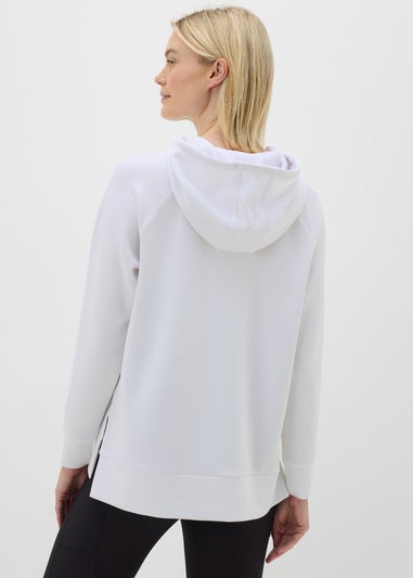 Souluxe White Longline Hoodie