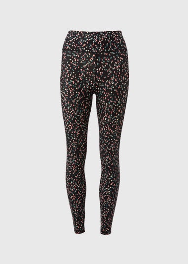 Souluxe Black Multi Dash Pattern Leggings