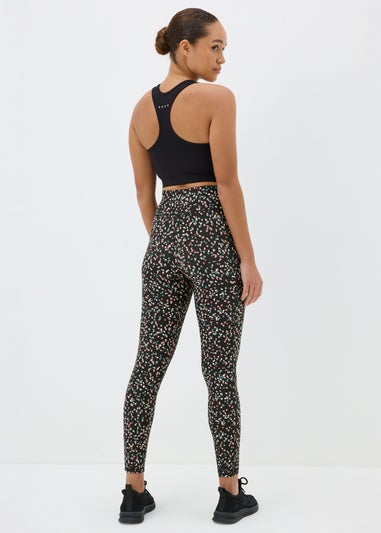 Souluxe Black Multi Dash Pattern Leggings