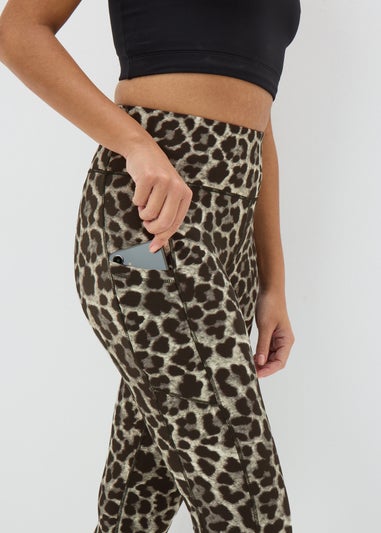 Souluxe Brown Leopard Print Leggings