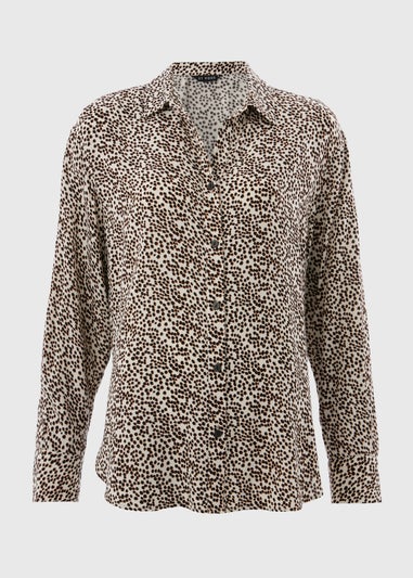 Et Vous Stone Animal Spot Co Ord Shirt