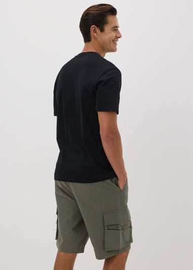 Khaki Multi Pocket Cargo Shorts