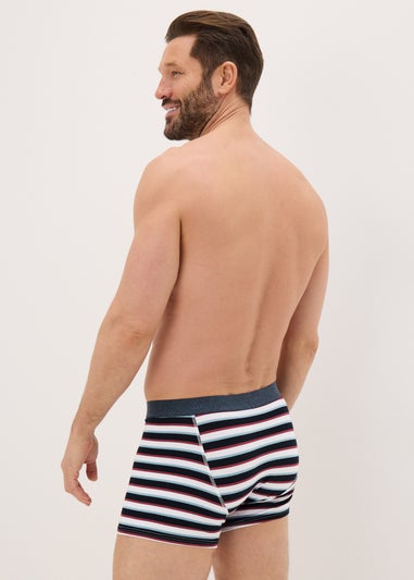 3 Pack Multicolour Stripe Keyhole Boxers