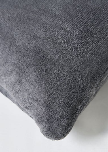 BHS Microfleece Charcoal Cushion (59x59cm)