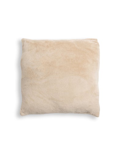 BHS Microfleece Latte Cushion (59x59cm)