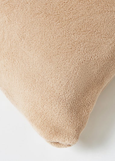 BHS Microfleece Latte Cushion (59x59cm)