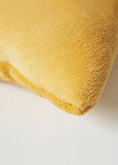 BHS Microfleece Ochre Cushion (45x45cm)