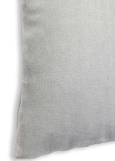 BHS Microfleece Silver Cushion (45x45cm)