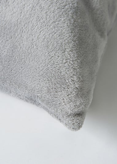 BHS Microfleece Silver Cushion (45x45cm)