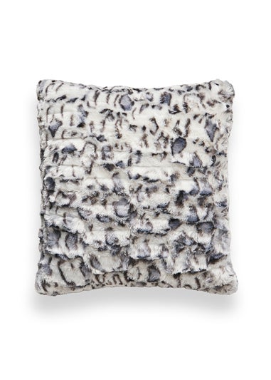 BHS Animal Print Charcoal Grey Cushion (45x45cm)