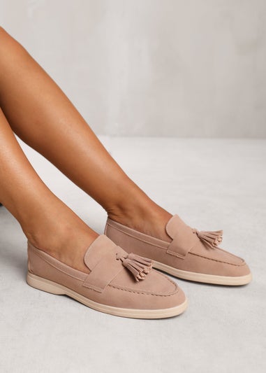 Where's That From Khaki Kenya Wide Fit Slip On Loafers