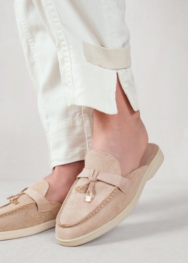 Where's That From Khaki Twilight Wide Fit Slip On Loafers