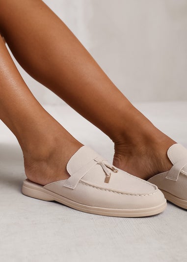 Where's That From Beige Twilight Wide Fit Slip On Loafers