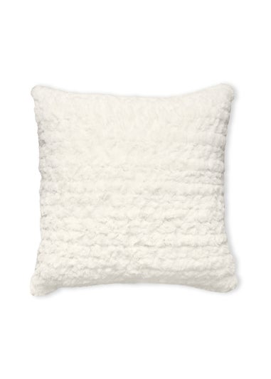 BHS Boucle Cream Like Faux Fur Cushion (45x45cm)