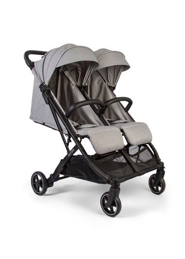 Red Kite Push Me Double Twin Stroller Stone Grey (107cm x 74cm x 88cm)