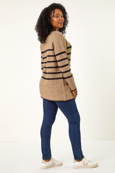 Roman Stone Petite Striped Knit Jumper